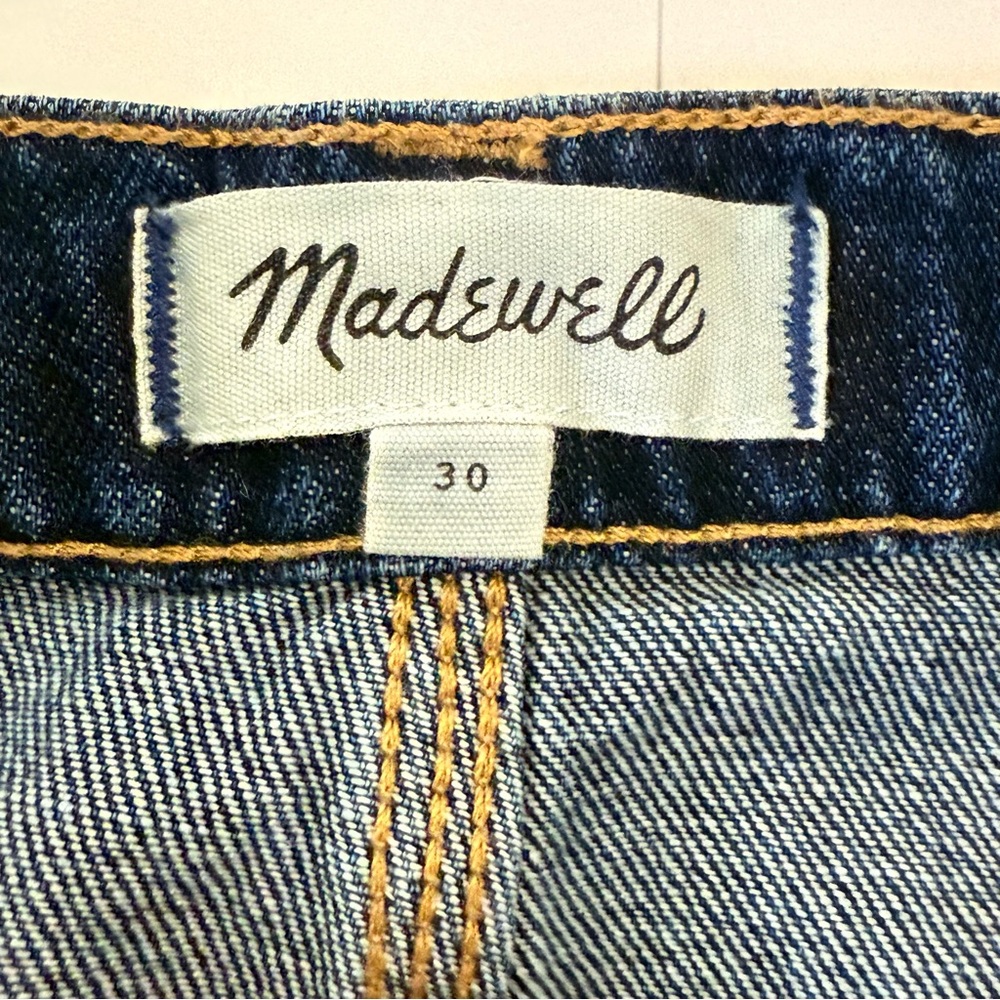 Madewell Denimβ Distressed Mini Skirt Size 30 - Picture 5 of 7